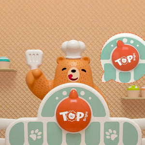Cartoon Bear Digital Balance Logical Thinking