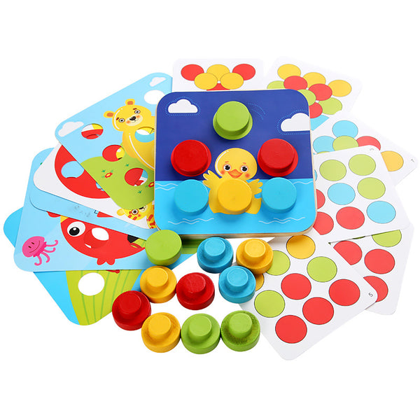Load image into Gallery viewer, Wooden Large Particle Mushroom Nails -CNF7
