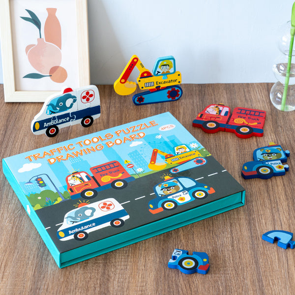 Load image into Gallery viewer, Puzzle Book Transportation CNF7
