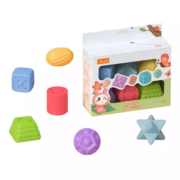 Load image into Gallery viewer, 6 PCS Baby Toys Rubber Textured Touch Ball
