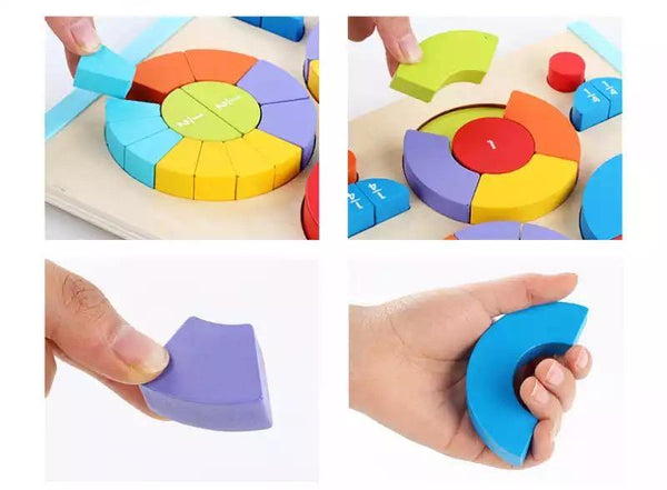 تحميل الصورة في عارض الصور ، 3D Wooden Puzzle - Circle  CNF1 - HN Bazar 

