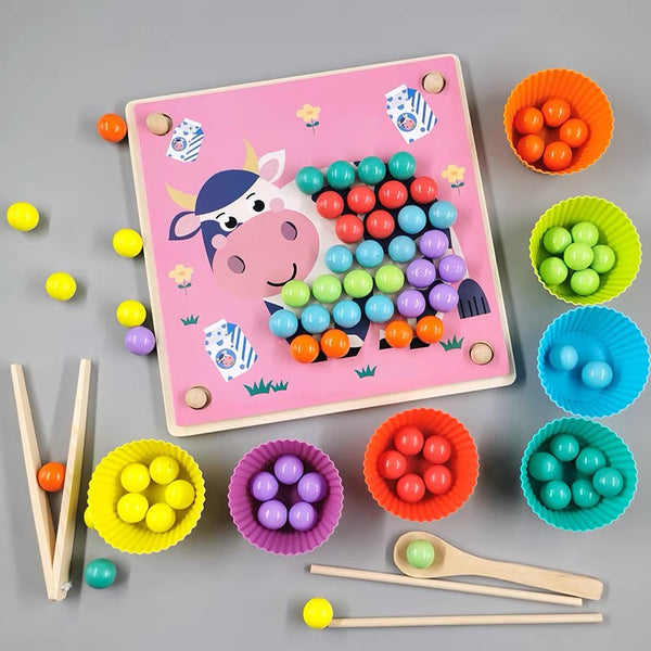 Load image into Gallery viewer, Clip Beads Toys + Color Sorting Toys CNF5
