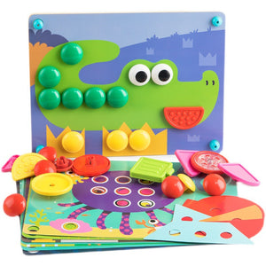 3D Puzzles Colorful Buttons Assembling  CNF D
