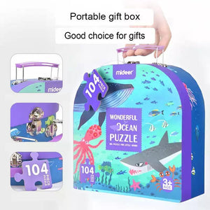 Mideer Portable Gift Box Puzzle-Ocean 104pcs - HN Bazar 