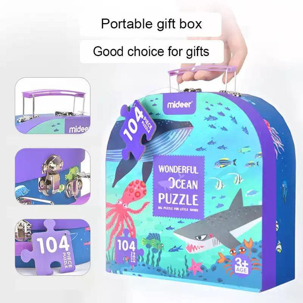Load image into Gallery viewer, Mideer Portable Gift Box Puzzle-Ocean 104pcs - HN Bazar 
