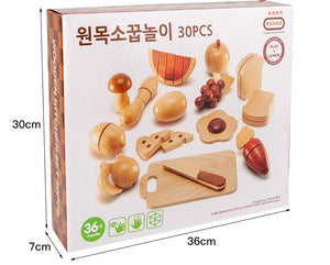 Natural Wood Color Fruits And Vegetables CNF7