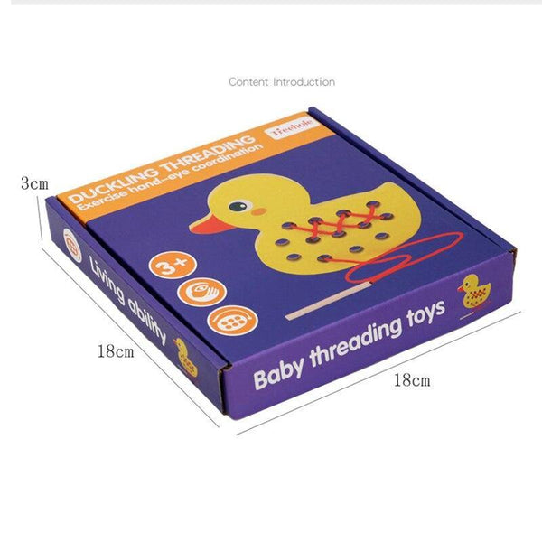 تحميل الصورة في عارض الصور ، Wooden Duck And Whale Threading Toys CNF1 - HN Bazar 
