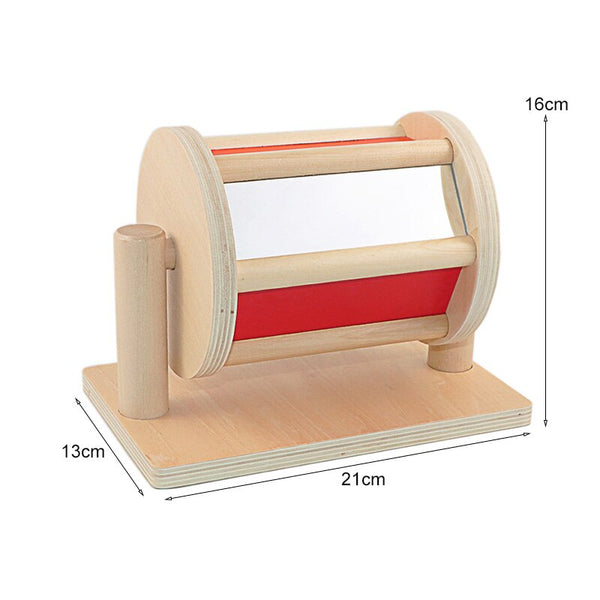 تحميل الصورة في عارض الصور ، Montessori Sensory Spinning Drum with Mirror Sounds Drum CNF1
