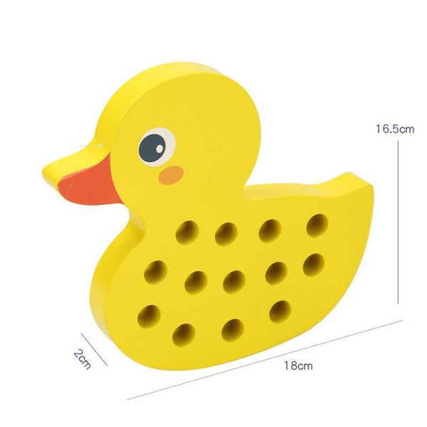 تحميل الصورة في عارض الصور ، Wooden Duck And Whale Threading Toys CNF1 - HN Bazar 
