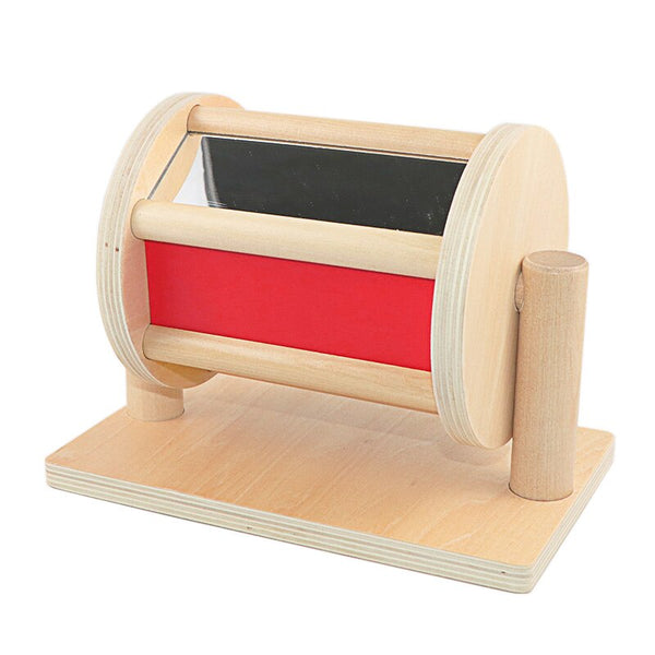 تحميل الصورة في عارض الصور ، Montessori Sensory Spinning Drum with Mirror Sounds Drum CNF1
