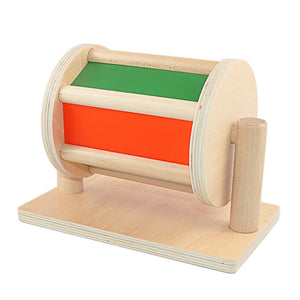 Montessori Sensory Spinning Drum with Mirror Sounds Drum CNF1