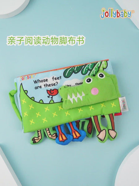 Load and play video in Gallery viewer, Crocodile Cloth Book - Whose Feet Are These CNF2
