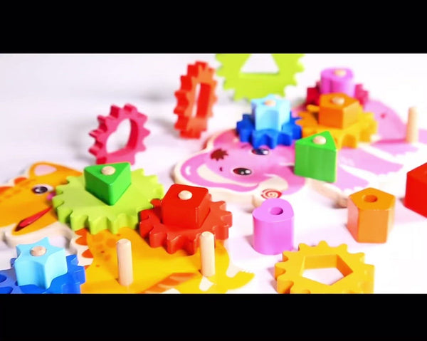 تحميل وتشغيل الفيديو في عارض الفيديو ، Wooden Color Shape Match Building Blocks CNF5
