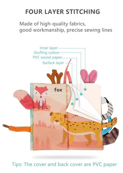 Load image into Gallery viewer, Animal Tail Cloth Book CNF2 - HN Bazar 
