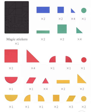 TOI Tangram Jigsaw Wood Geometric Shape Toys - HN Bazar 