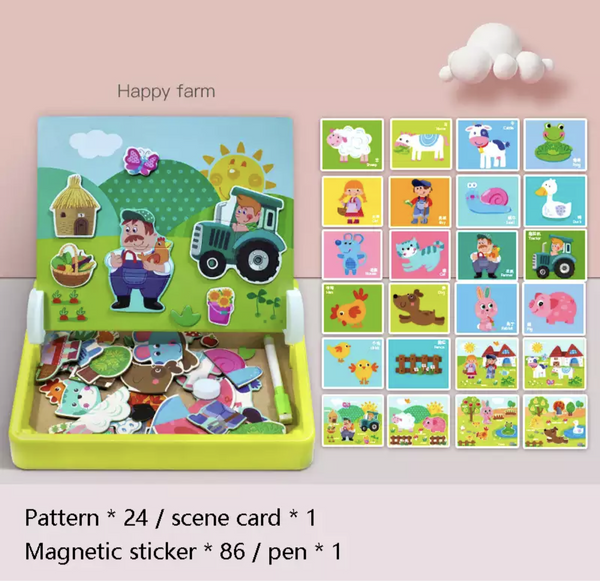 تحميل الصورة في عارض الصور ، Double-Sided Learning Magnetic Puzzle CNF1 - HN Bazar 
