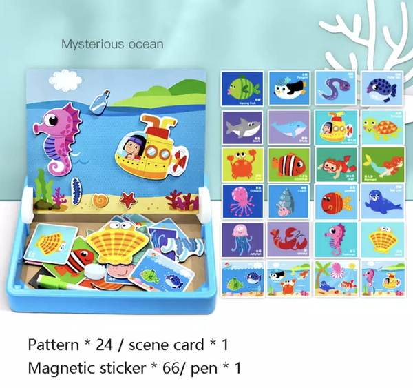 تحميل الصورة في عارض الصور ، Double-Sided Learning Magnetic Puzzle CNF1 - HN Bazar 
