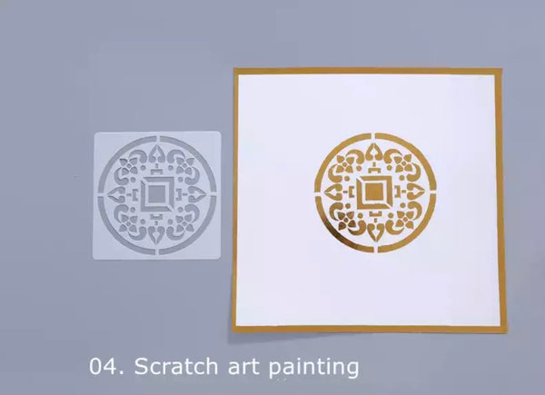 Load image into Gallery viewer, Mandala Dotting Painting Stencils Templates CNF B

