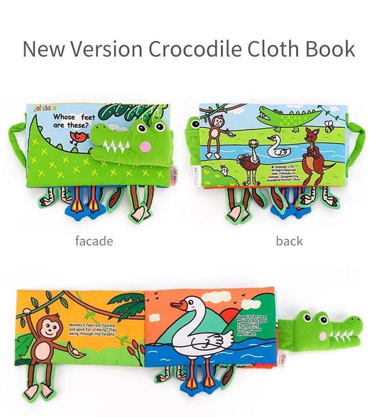 Load image into Gallery viewer, Crocodile Cloth Book - Whose Feet Are These CNF2 - HN Bazar 
