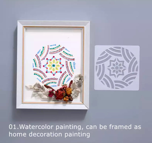 Load image into Gallery viewer, Mandala Dotting Painting Stencils Templates CNF B
