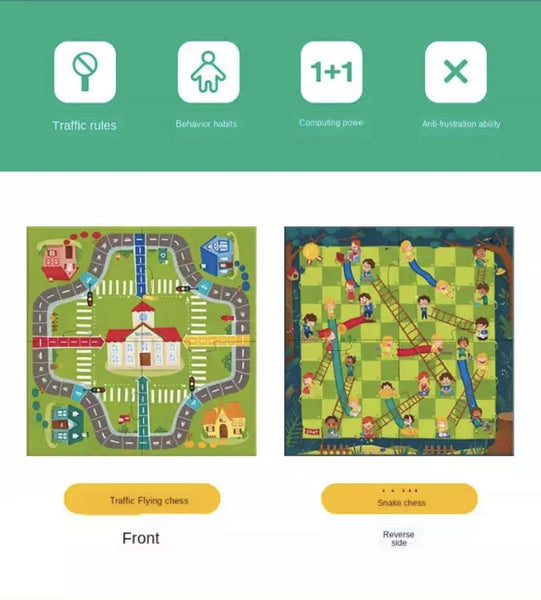 Load image into Gallery viewer, TOI 2 in 1 Chutes &amp; Ladders Games Board - HN Bazar 
