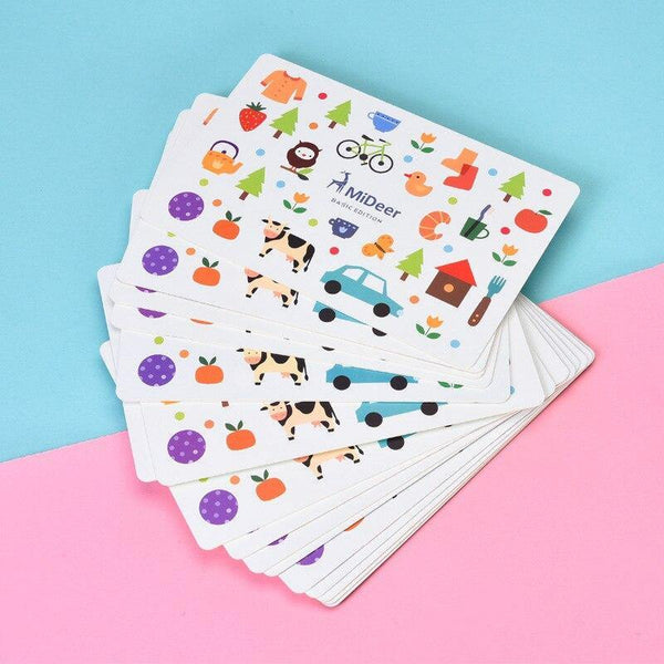 Load image into Gallery viewer, Mideer 16 PCS Cognitive Early Learning Flash Card - HN Bazar 
