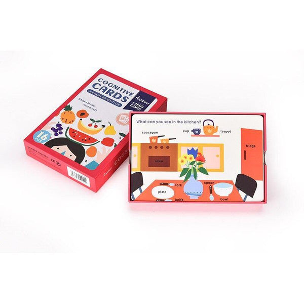 Load image into Gallery viewer, Mideer 16 PCS Cognitive Early Learning Flash Card - HN Bazar 
