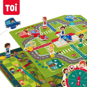 TOI 2 in 1 Chutes & Ladders Games Board - HN Bazar 