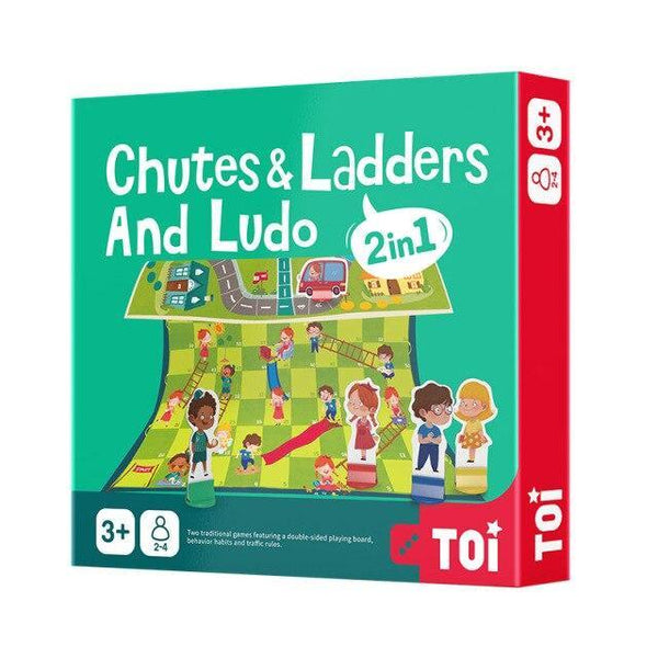 Load image into Gallery viewer, TOI 2 in 1 Chutes &amp; Ladders Games Board - HN Bazar 
