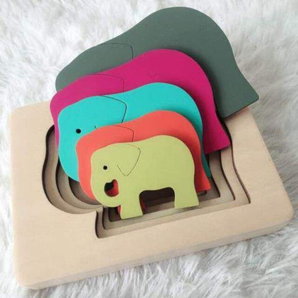 Load image into Gallery viewer, Montessori Animal Carton 3D Puzzle CNF1 - HN Bazar 
