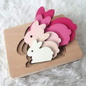Montessori Animal Carton 3D Puzzle CNF1 - HN Bazar 