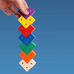 10Pcs Wooden Magenetic Cubic Bricks 2.5 Cm CNF5 - HN Bazar 