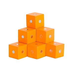 10Pcs Wooden Magenetic Cubic Bricks 2.5 Cm CNF5 - HN Bazar 