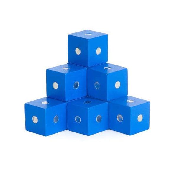 Load image into Gallery viewer, 10Pcs Wooden Magenetic Cubic Bricks 2.5 Cm CNF5 - HN Bazar 

