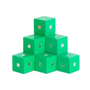 10Pcs Wooden Magenetic Cubic Bricks 2.5 Cm CNF5 - HN Bazar 