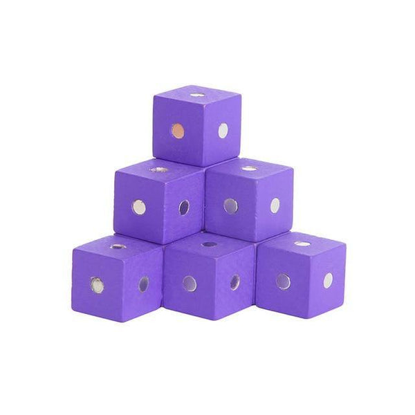Load image into Gallery viewer, 10Pcs Wooden Magenetic Cubic Bricks 2.5 Cm CNF5 - HN Bazar 

