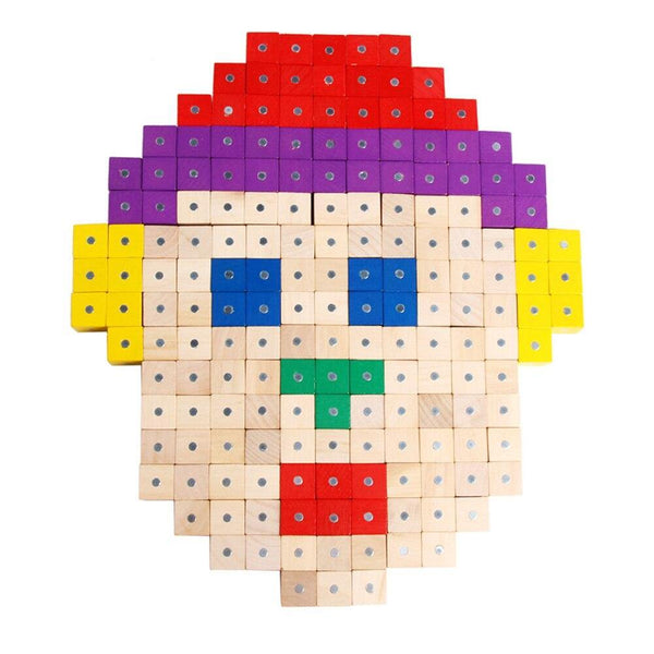 Load image into Gallery viewer, 10Pcs Wooden Magenetic Cubic Bricks 2.5 Cm CNF5 - HN Bazar 
