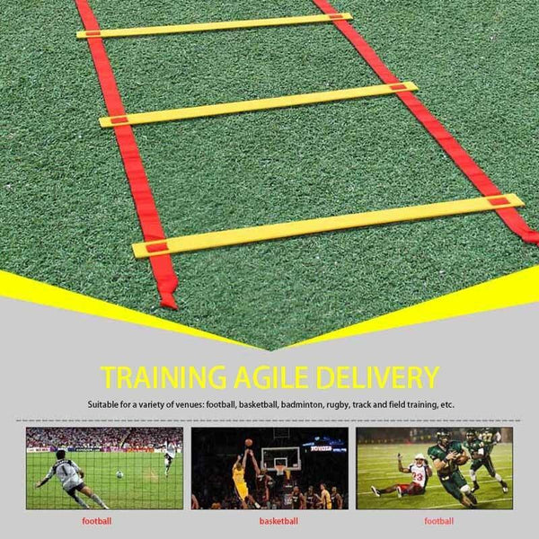 تحميل الصورة في عارض الصور ، Rung Nylon Straps Agility Ladder Training Stairs CNF3 - HN Bazar 
