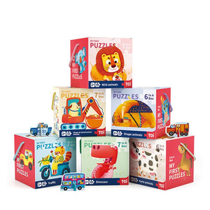 TOI My First Puzzles 3D Double-sided Cognitive Puzzles