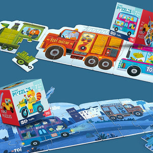 TOI My First Puzzles 3D Double-sided Cognitive Puzzles
