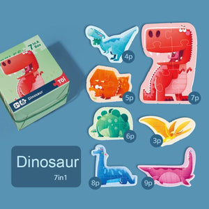 TOI My First Puzzles 3D Double-sided Cognitive Puzzles