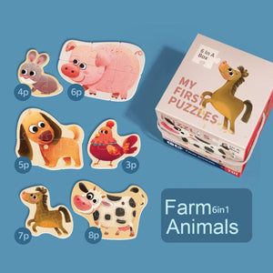 TOI My First Puzzles 3D Double-sided Cognitive Puzzles
