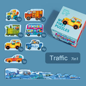 TOI My First Puzzles 3D Double-sided Cognitive Puzzles