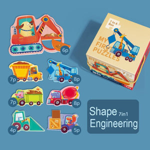 TOI My First Puzzles 3D Double-sided Cognitive Puzzles