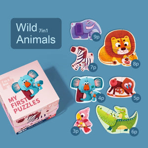 TOI My First Puzzles 3D Double-sided Cognitive Puzzles