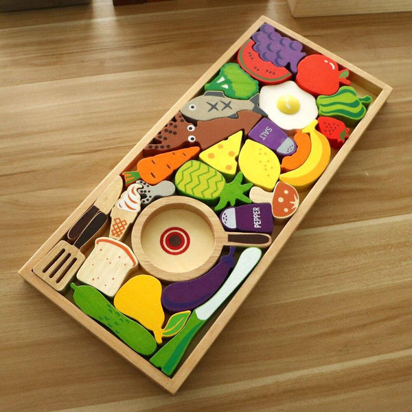 تحميل الصورة في عارض الصور ، Fruits and Vegetables Puzzles CNF1 - HN Bazar 
