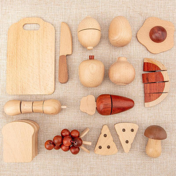 Load image into Gallery viewer, Natural Wood Color Fruits And Vegetables CNF7
