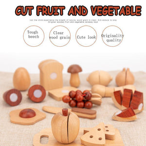 Natural Wood Color Fruits And Vegetables CNF7