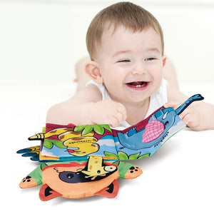 2Pcs Montessori Baby Books Soft Cloth Book -AE