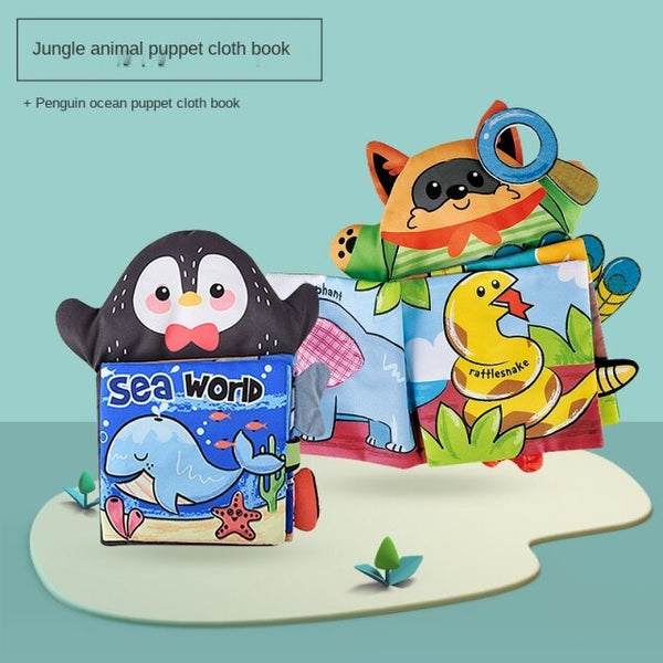 Load image into Gallery viewer, 2Pcs Montessori Baby Books Soft Cloth Book -AE
